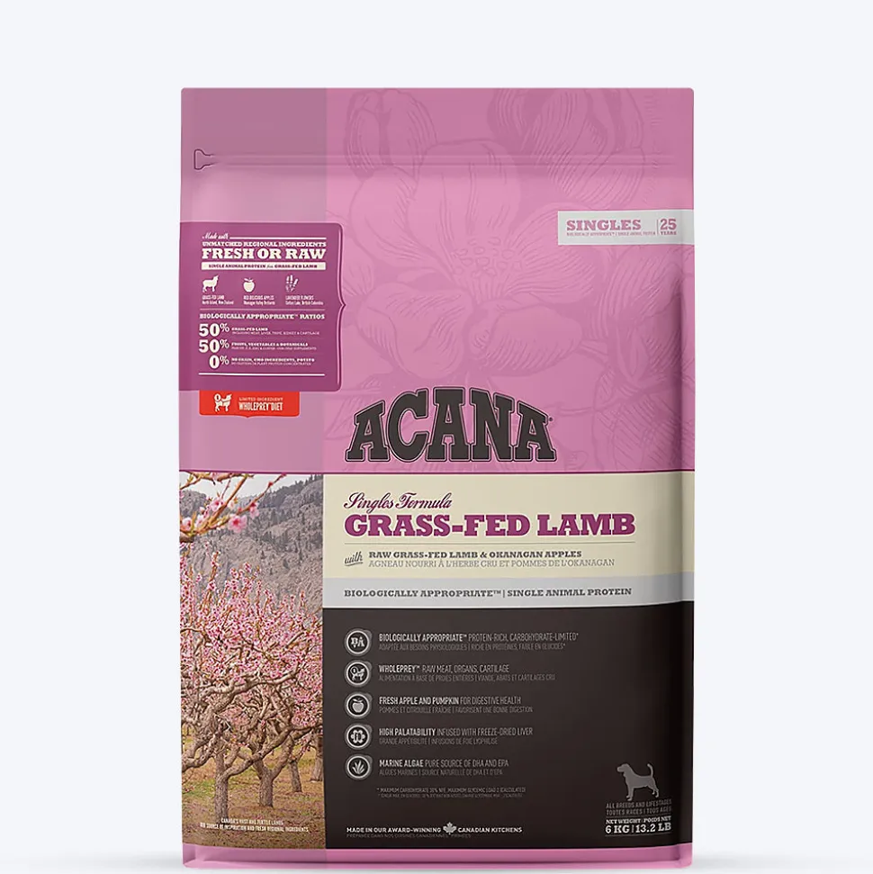 Acana Grass-Fed Lamb Dry Dog Food (All Breeds & Ages)