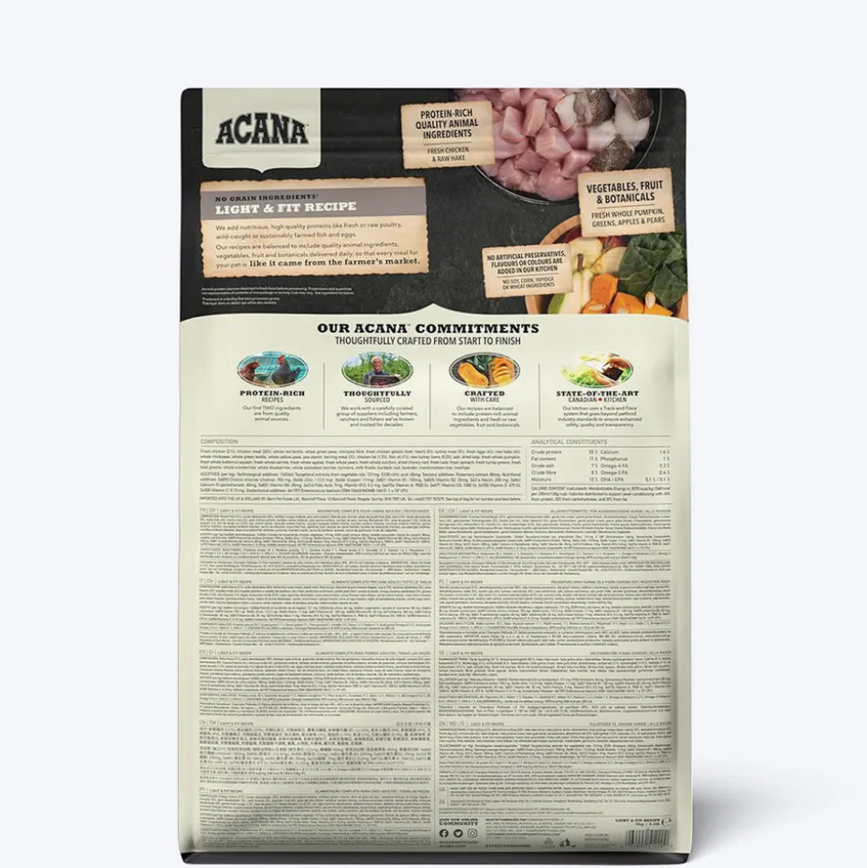 Acana Light & Fit Adult Dog Food (All Breeds)