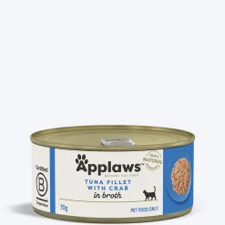 Applaws 70% Tuna Fillet with Crab Natural Wet Cat Food - 70 g