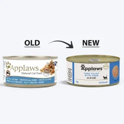 Applaws 70% Tuna Fillet with Crab Natural Wet Cat Food - 70 g