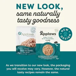 Applaws Natural 55% Tuna with 8.5% Mackerel in Jelly Wet Cat Food - 70 g