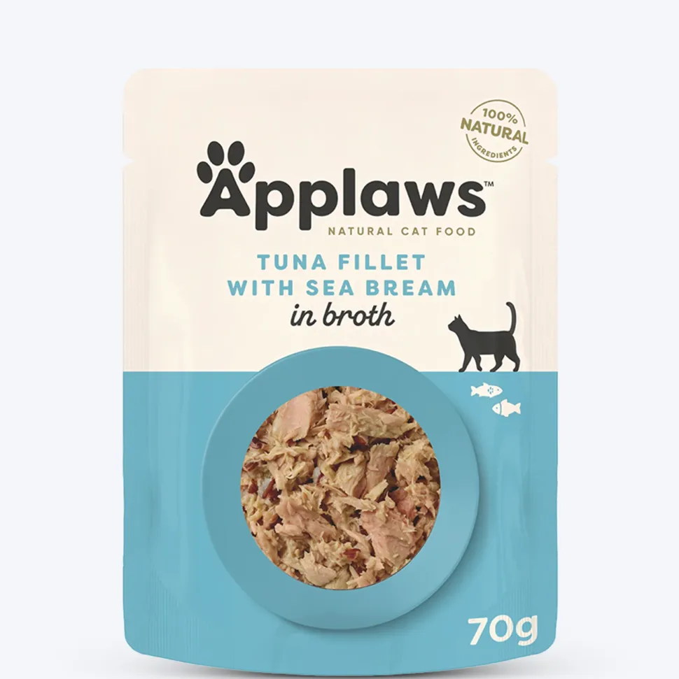 Applaws Natural Tuna Fillet With Sea Bream Adult Cat Wet Food - 70 gm