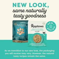 Applaws Tuna Fillet With Whole Anchovy Wet Food For Adult Cat - 70 g