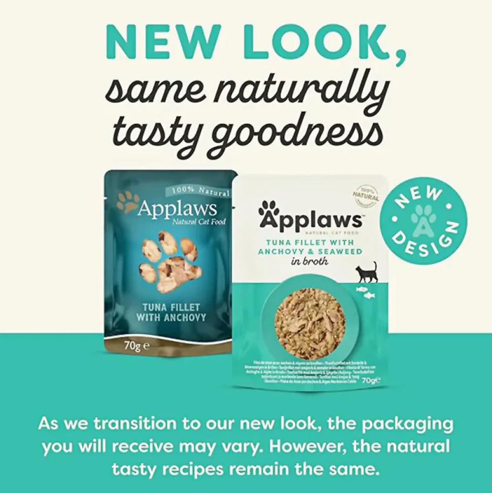 Applaws Tuna Fillet With Whole Anchovy Wet Food For Adult Cat - 70 g