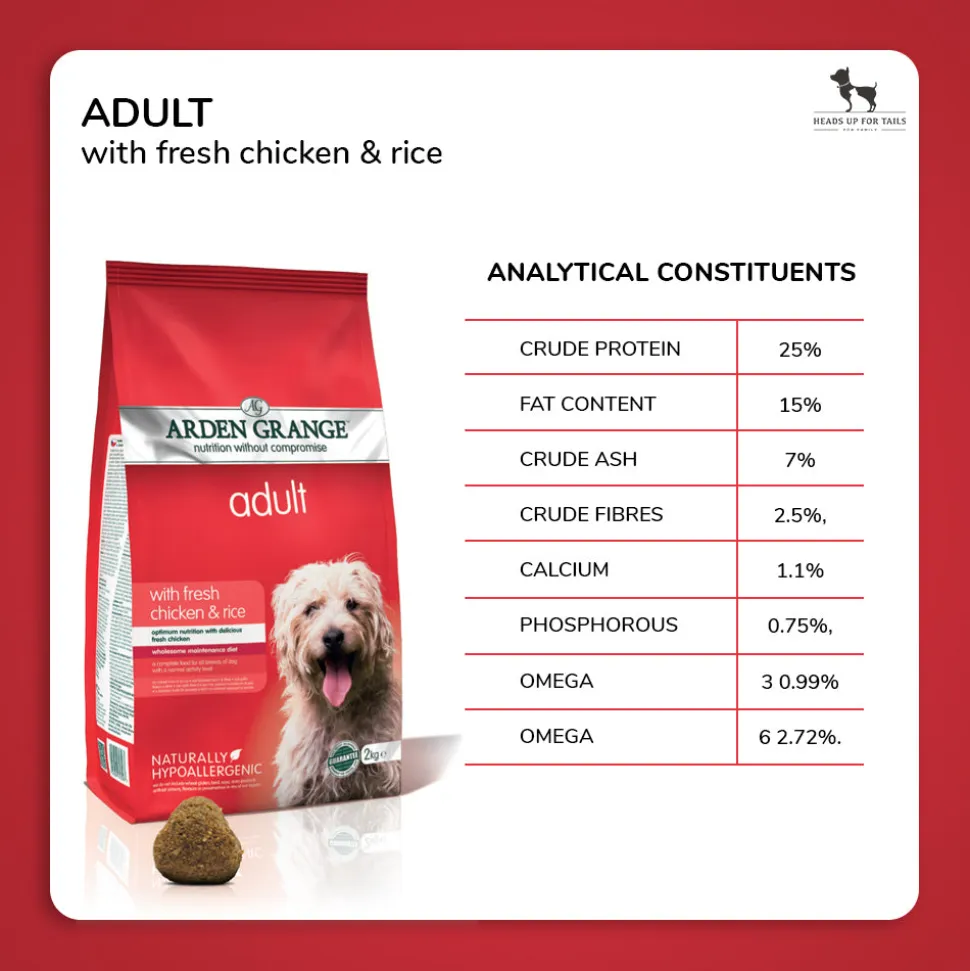 Arden Grange Mini & Medium Breed Adult Dry Dog Food - Fresh Chicken & Rice