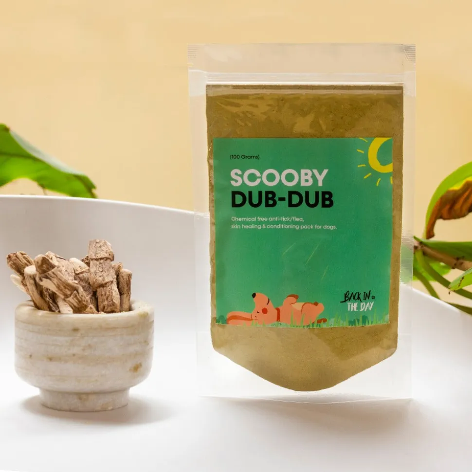 Back In the Day Scooby Dub Dub Dog Anti Tick & Flea Pack - 100 g