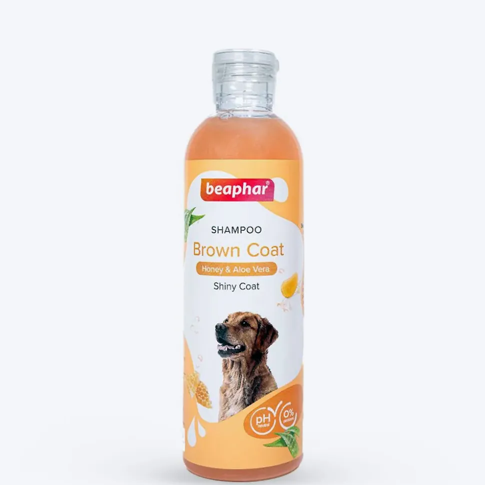 Beaphar Brown And Shiny Coat Shampoo For Dog - Honey & Aloe Vera - 250 ml