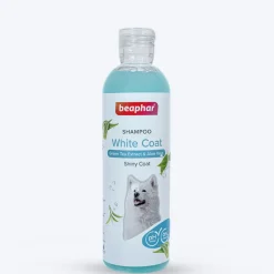 Beaphar White And Shiny Coat Shampoo For Dog - Green Tea Extract & Aloe Vera - 250 ml