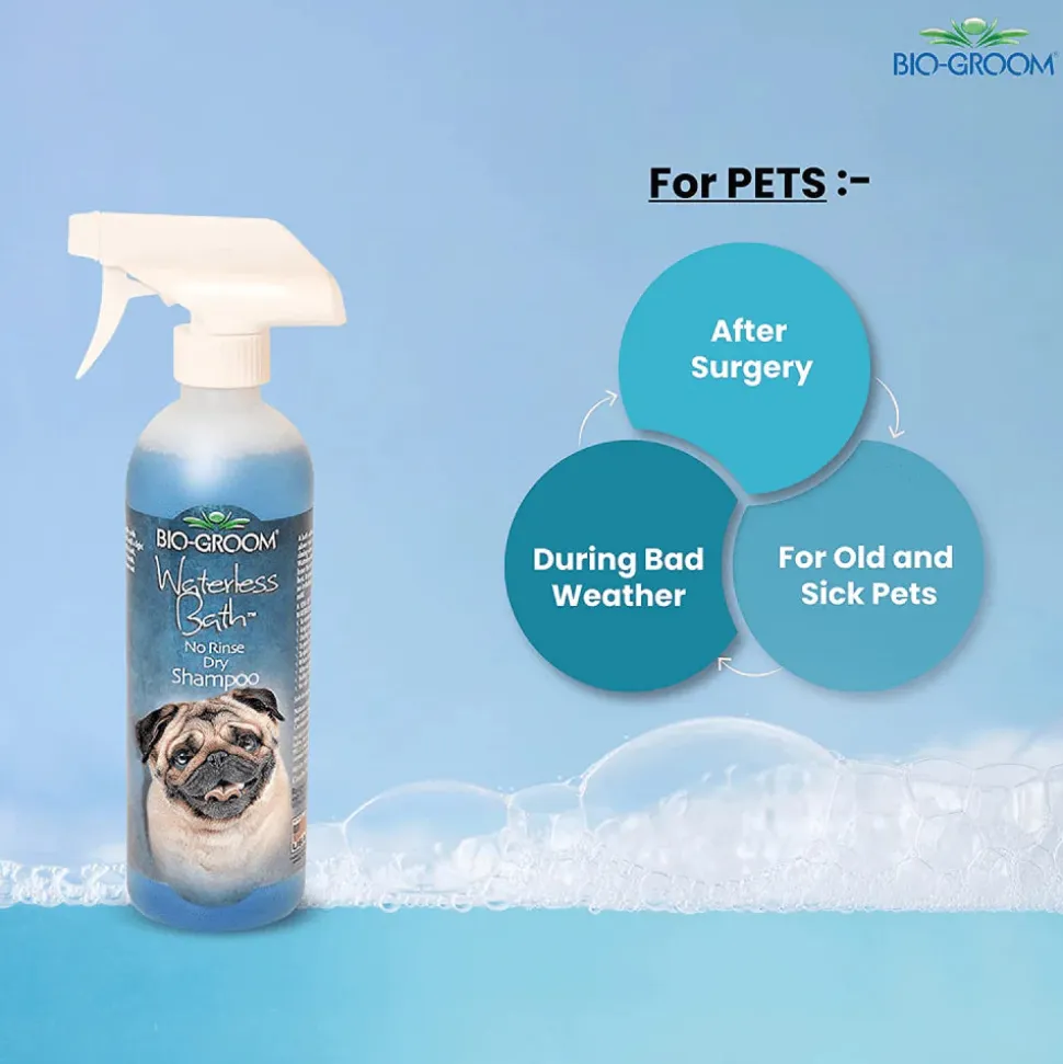 Bio-Groom Waterless Bath No Rinse Tear Free Dry Shampoo For Dog - 473ml