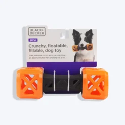 Black+Decker Treat Leak Floatable Dumbbell Interactive Toy For Dog