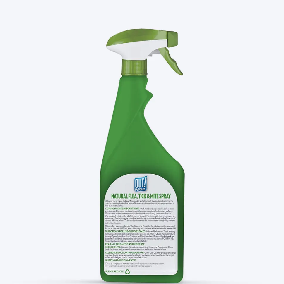 Bramton OUT! Natural Flea & Tick Spray - 500 ml