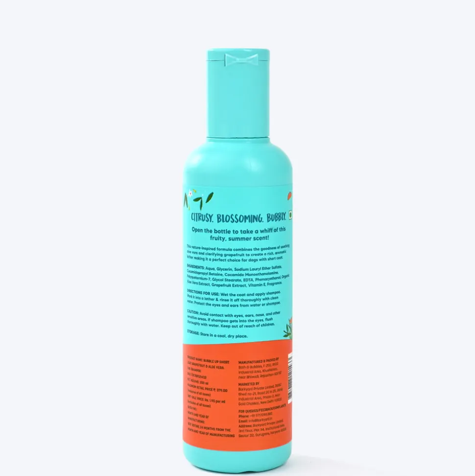 Bubble Up - Short & Silky Short Coat Shampoo For Dog - 200 ml