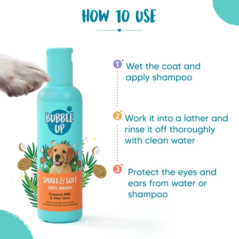 Bubble Up - Small & Soft Shampoo For Puppy - 200 ml