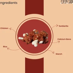Chip Chops Chicken & Calcium Bone Treats For Dog - 70 g