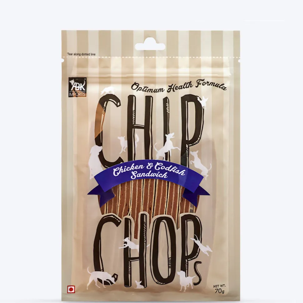 Chip Chops Chicken & Codfish Sandwich Treats For Dog