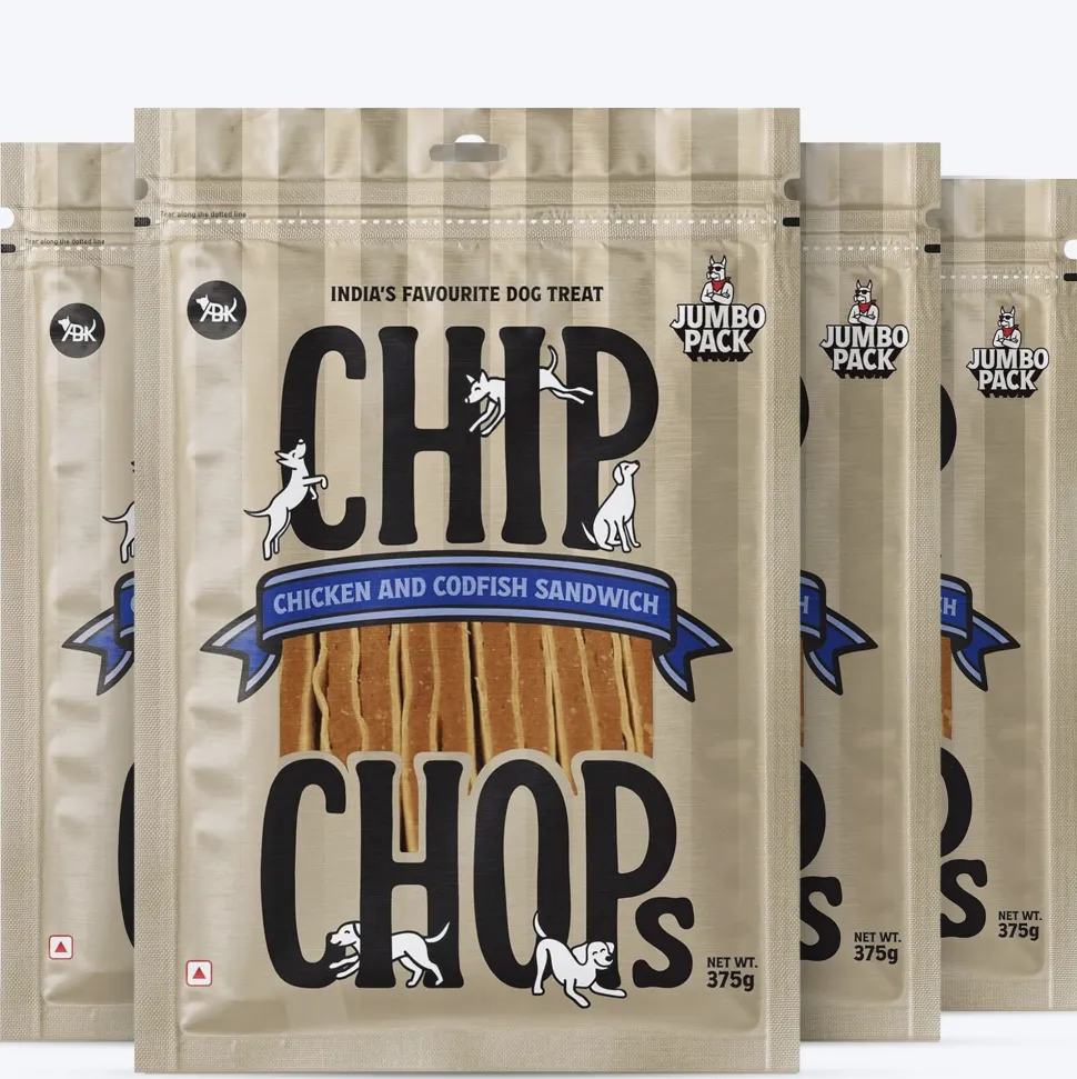 Chip Chops Chicken & Codfish Sandwich Treats For Dog