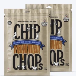 Chip Chops Chicken & Codfish Sandwich Treats For Dog