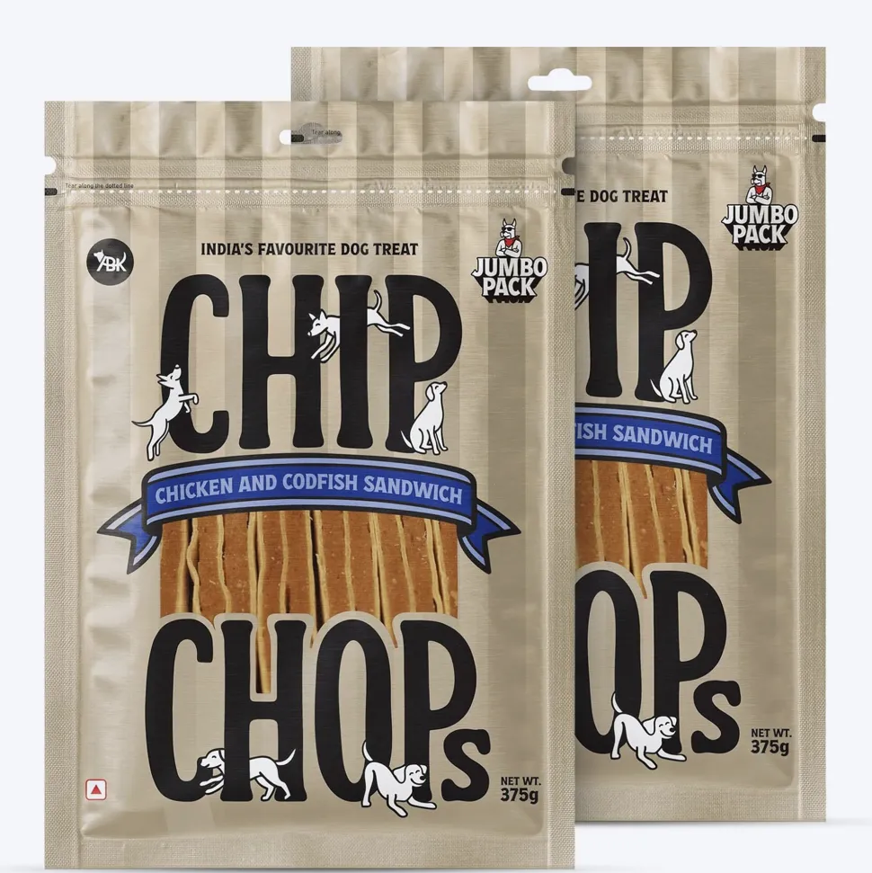 Chip Chops Chicken & Codfish Sandwich Treats For Dog