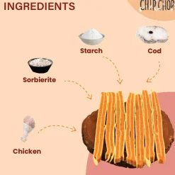 Chip Chops Chicken & Codfish Sandwich Treats For Dog