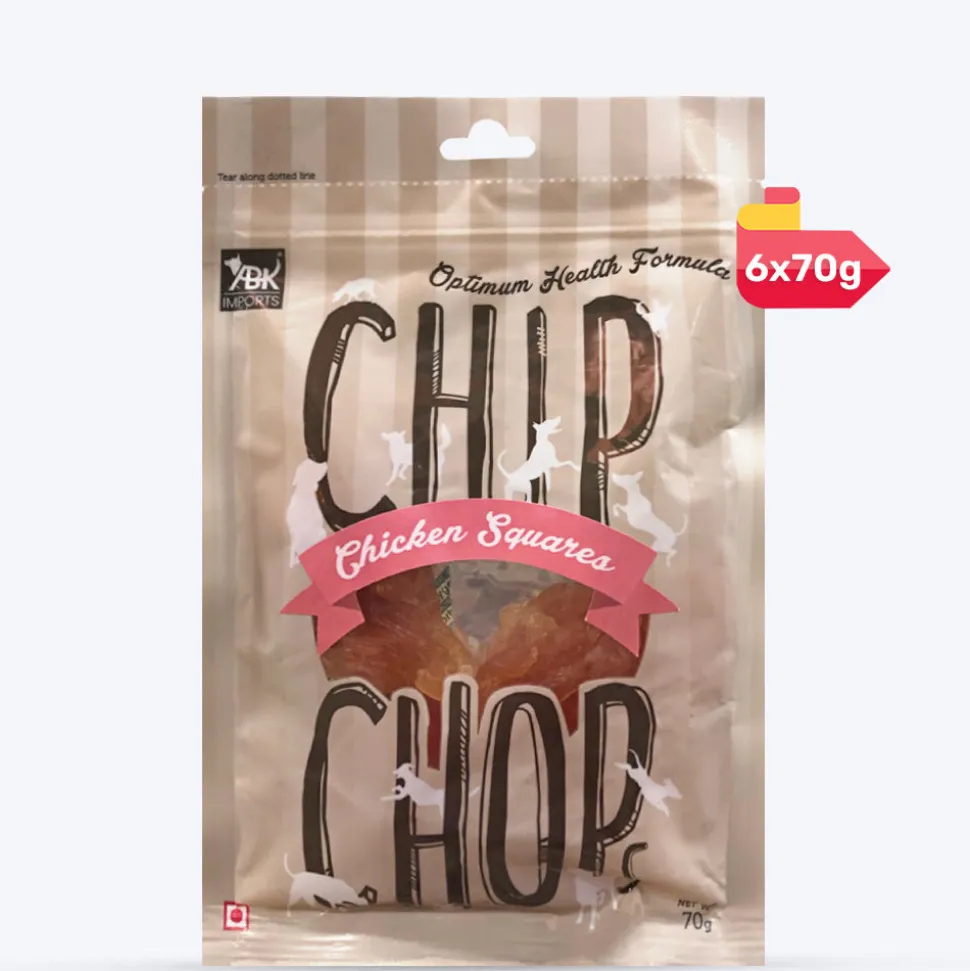 Chip Chops Chicken Square Treats For Dog - 70 g