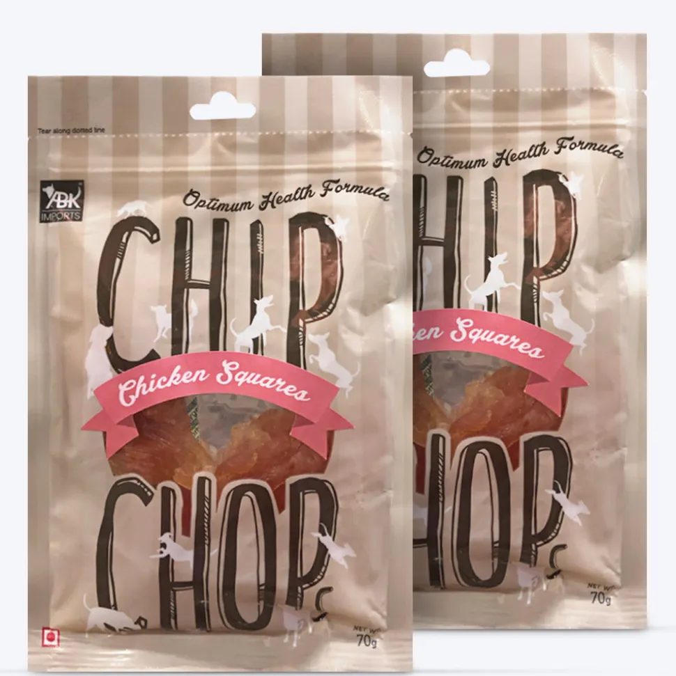 Chip Chops Chicken Square Treats For Dog - 70 g