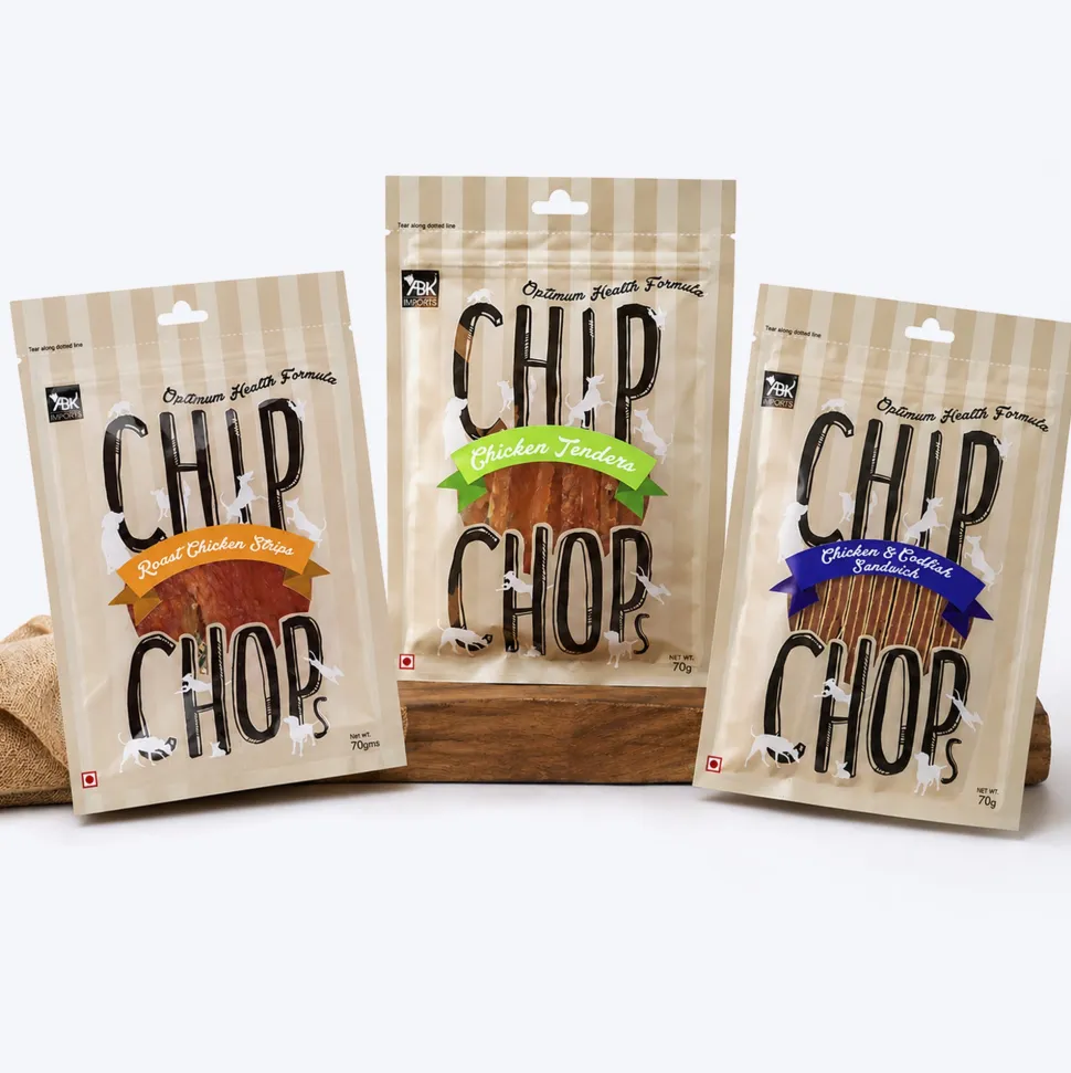 Chip Chops Chicken Treat Trio Combo Pack of 3 (70 gm each)
