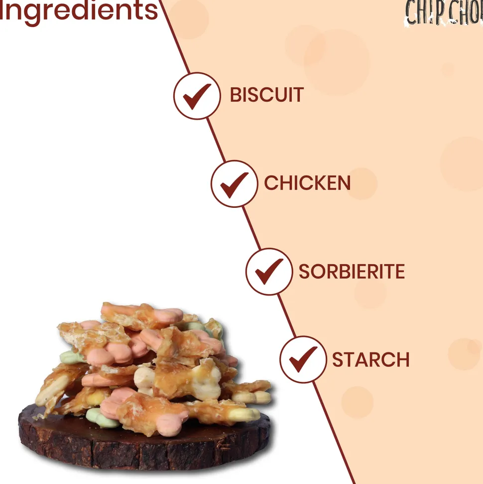 Chip Chops Dog Treats - Biscuit Twined with Chicken - 70 g