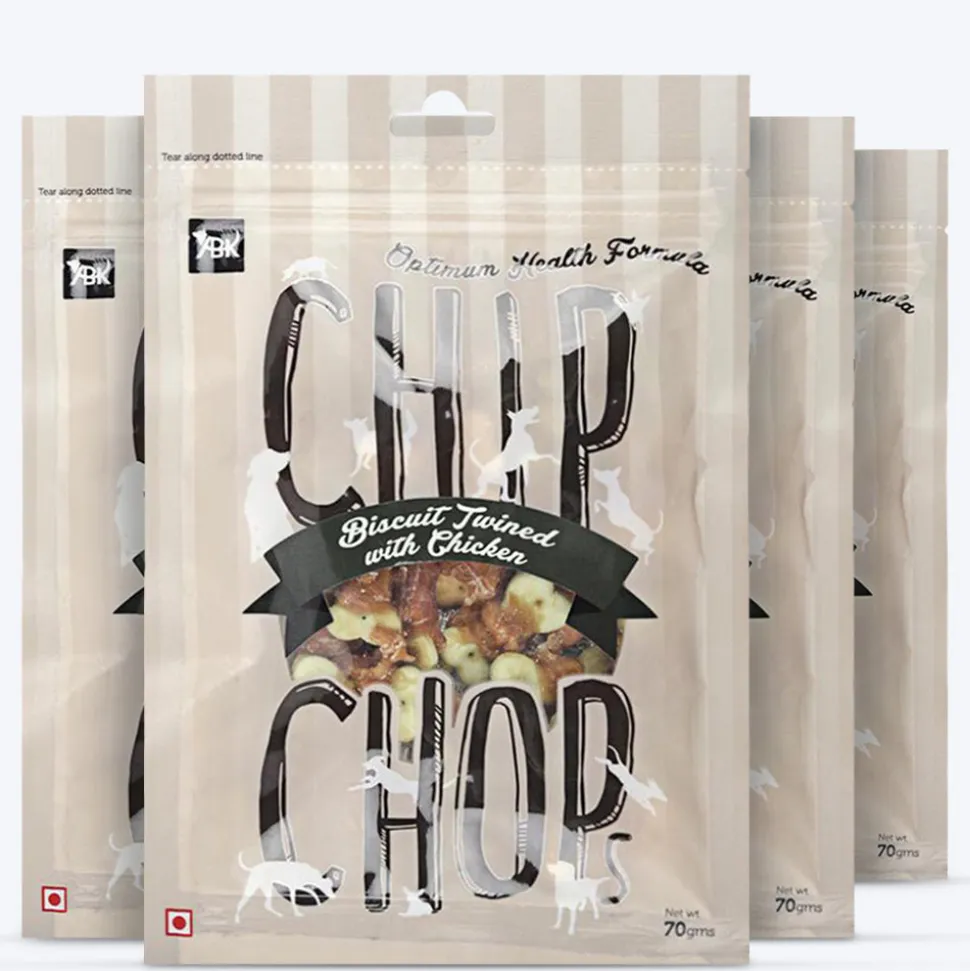 Chip Chops Dog Treats - Biscuit Twined with Chicken - 70 g