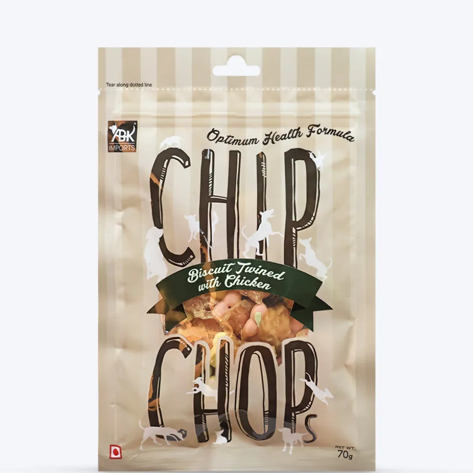 Chip Chops Dog Treats - Biscuit Twined with Chicken - 70 g