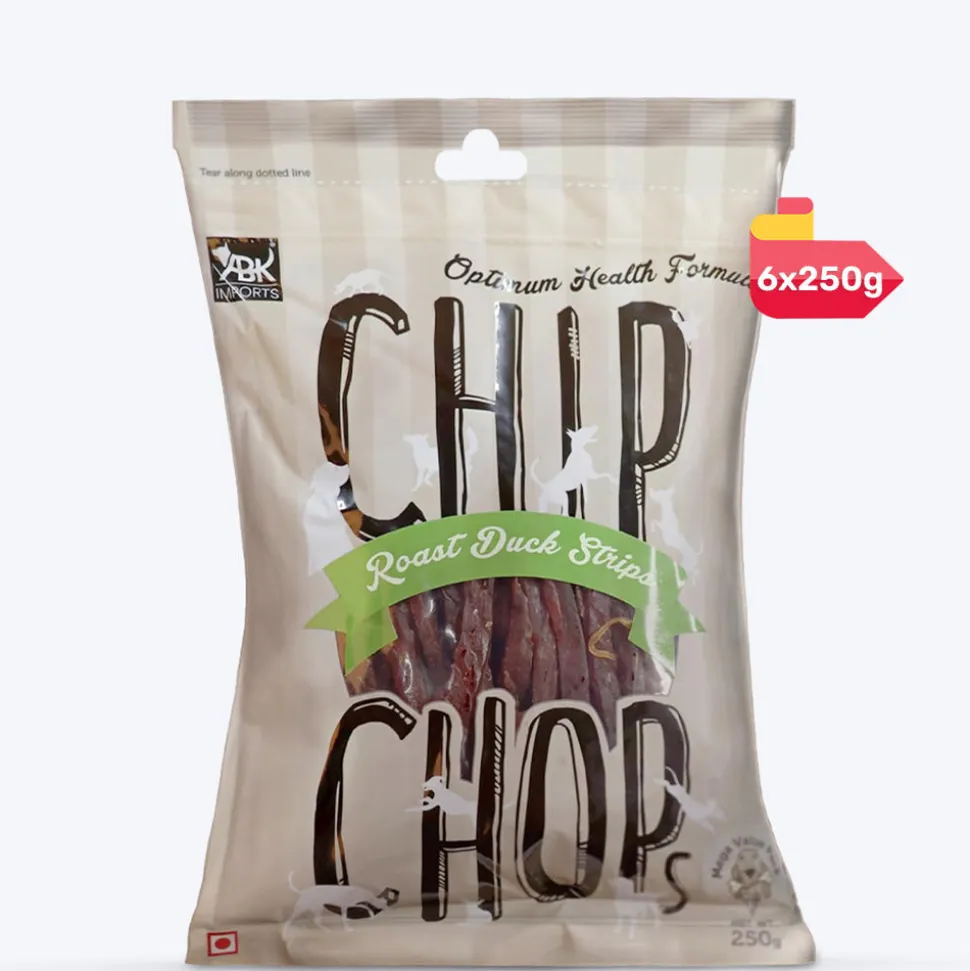 Chip Chops Roast Duck Strips Treats For Dog - 250g