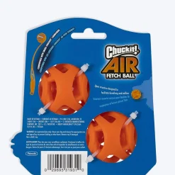 Chuckit! Breathe Right Ball Fetch Toy For Dog - Orange - S - Set Of 2