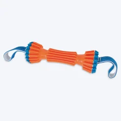 Chuckit Rugged Bumper Dog Fetch Toy - Orange & Blue - S