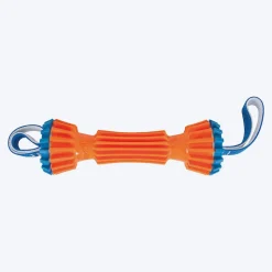 Chuckit Rugged Bumper Dog Fetch Toy - Orange & Blue - S