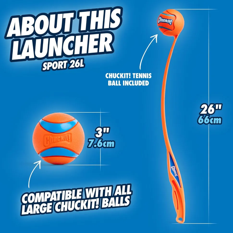 Chuckit! Sport Ball Launcher Fetch Toy For Dog - Assorted