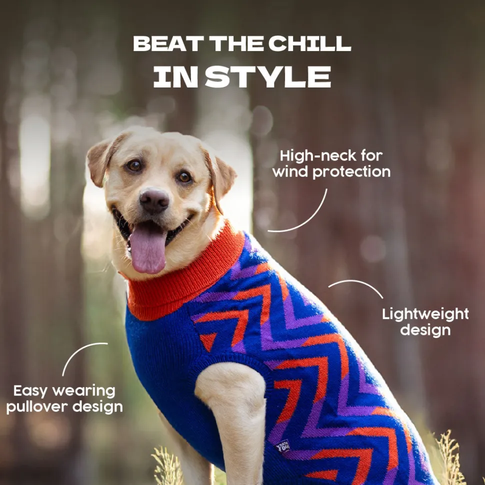 Dash Dog Fuzz Friends Sweater For Dog - Purple