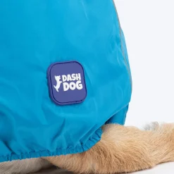 Dash Dog Puddle Jumper Full Coverage Raincoat For Dog - Electric Blue