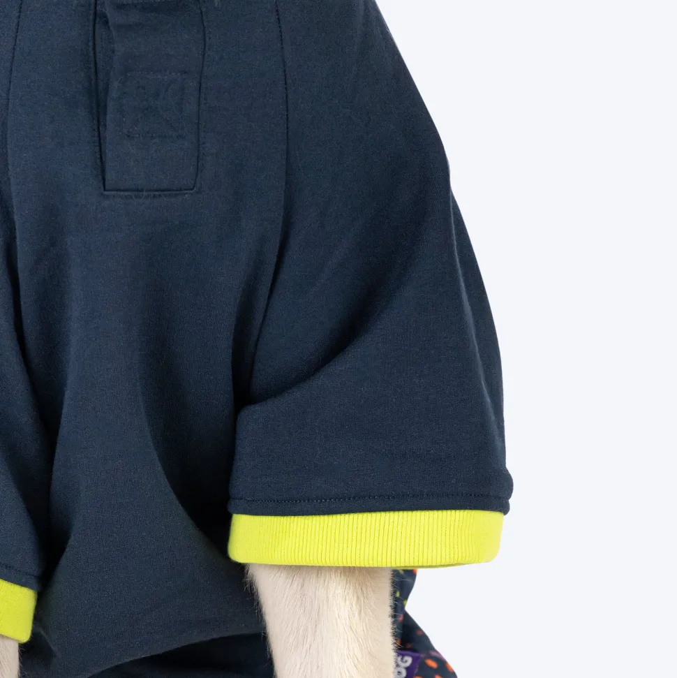 Dash Dog Super Strider Hoodie Sweatshirt For Dog - Navy Blue