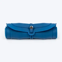 Dash Dog Travel Foldable Double Diner For Dog - Blue