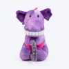 Dash Dog Cheeky Dinosaurus Squeaky Plush Toy For Dog - Purple
