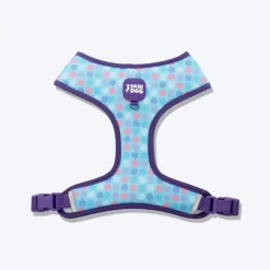 Dash Dog Circle Double Harness - Aqua Blue & Lavender