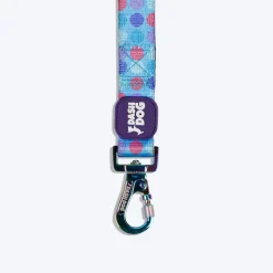 Dash Dog Circle Printed Leash - Aqua Blue & Lavender