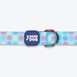 Dash Dog Circle Print Leash - Aqua Blue & Lavender