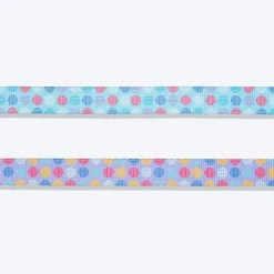 Dash Dog Circle Print Leash - Aqua Blue & Lavender