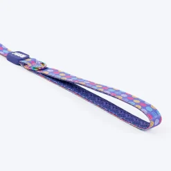 Dash Dog Circle Print Leash - Violet & Red