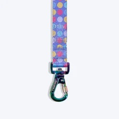 Dash Dog Circle Print Leash - Violet & Red