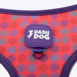 Dash Dog Circle Reversible Harness - Violet & Red