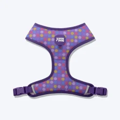 Dash Dog Circle Reversible Harness - Violet & Red