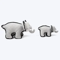 Dash Dog Crinkly Elephant Plush Toy for Dog - Grey