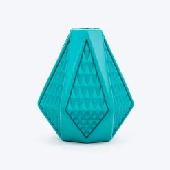 Dash Dog Crystal Treat Chew Toy For Dog - Teal