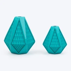 Dash Dog Crystal Treat Chew Toy For Dog - Teal